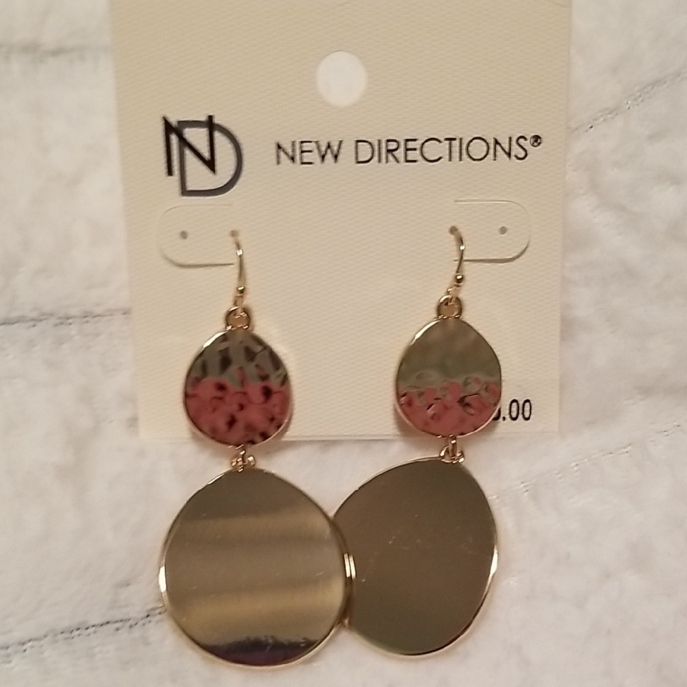New Directions Gold Earrings